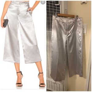 Vince metallic wide crop pant size 10 = size L
